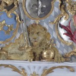 Im innern der Basilika St. Emmeran - der Löwe etwas näher